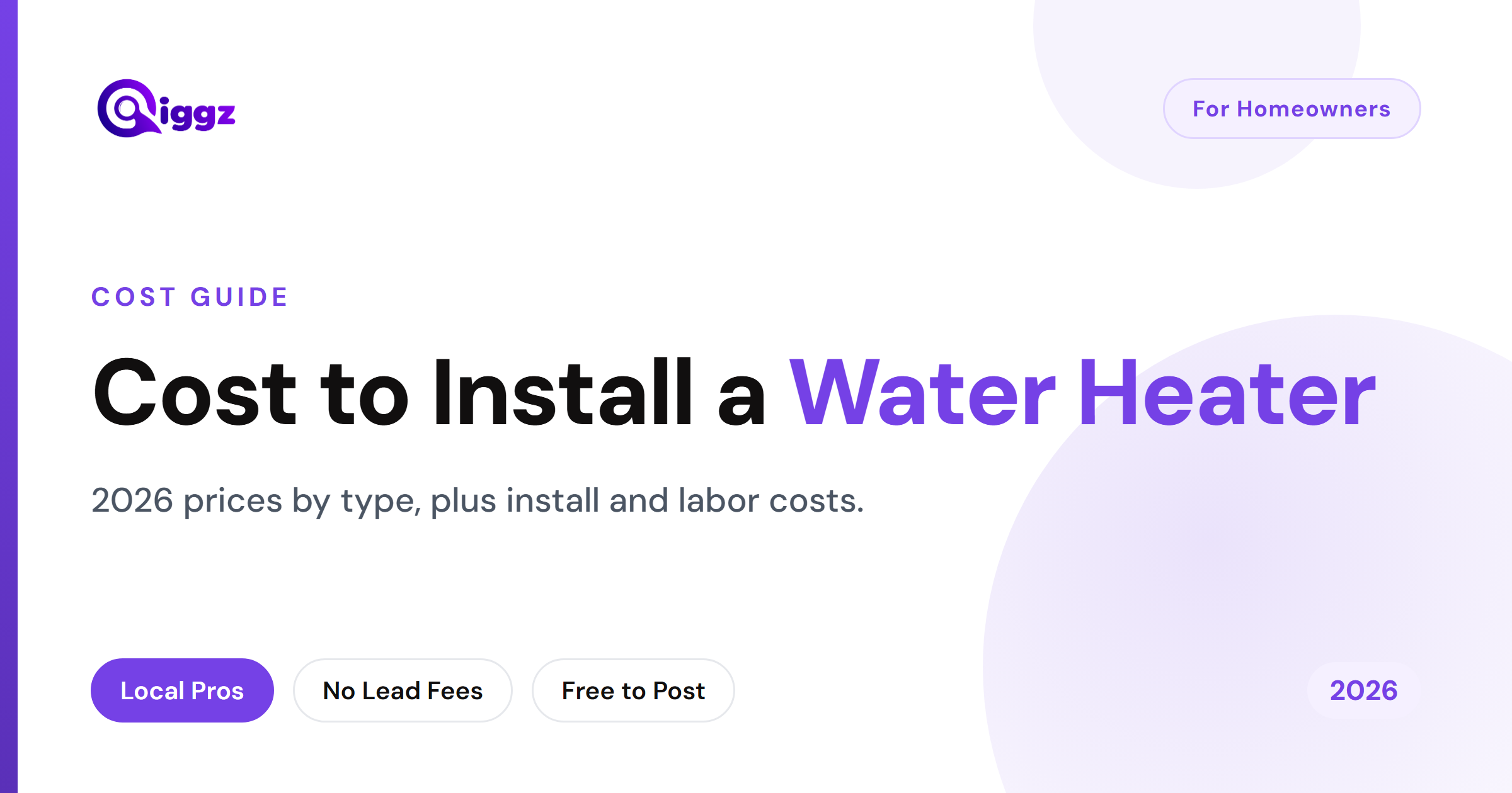 How Much Does It Cost to Install a Water Heater? (2026 Guide)