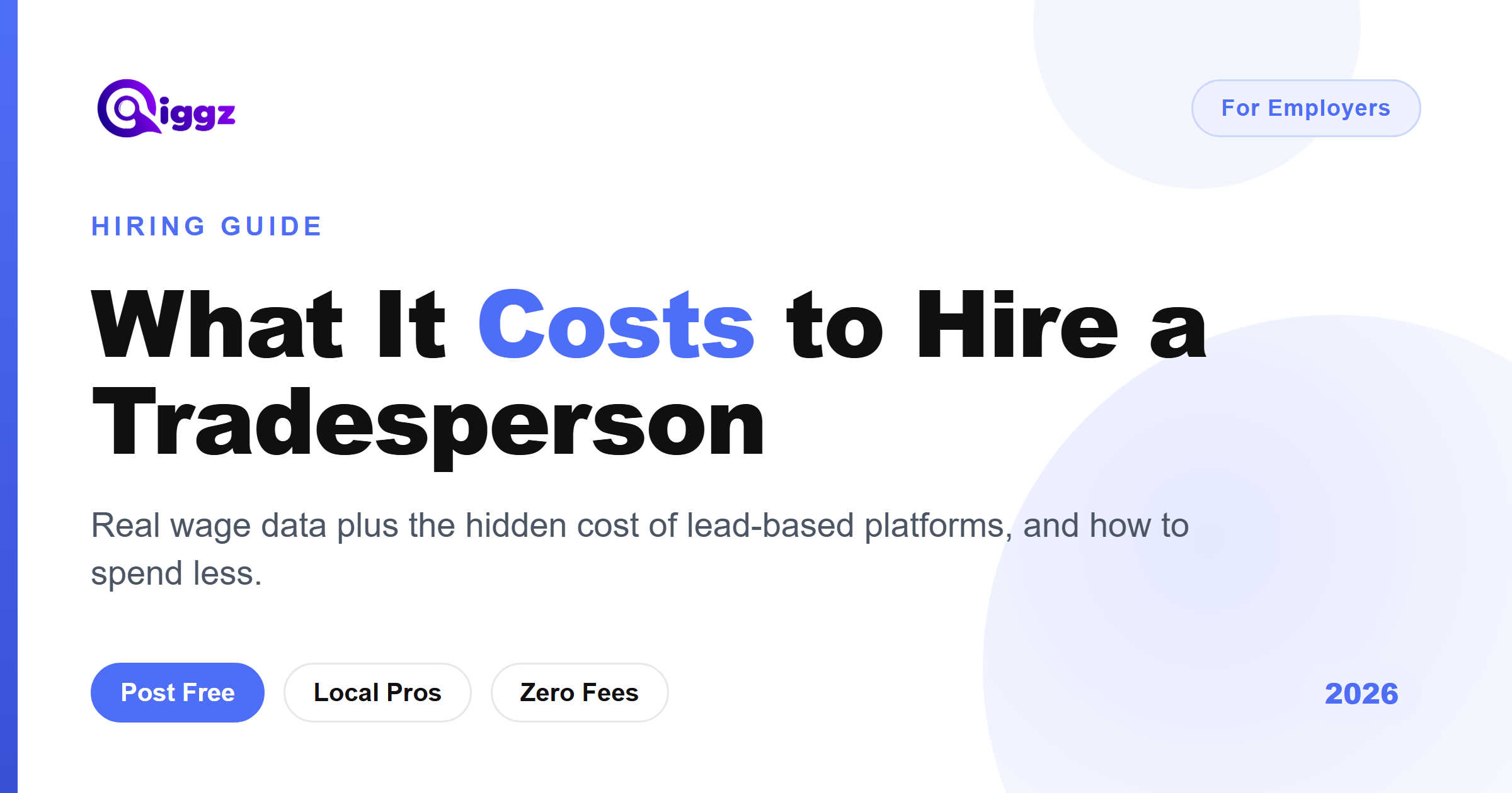 How Much Does It Cost to Hire a Tradesperson? (2026 Guide)