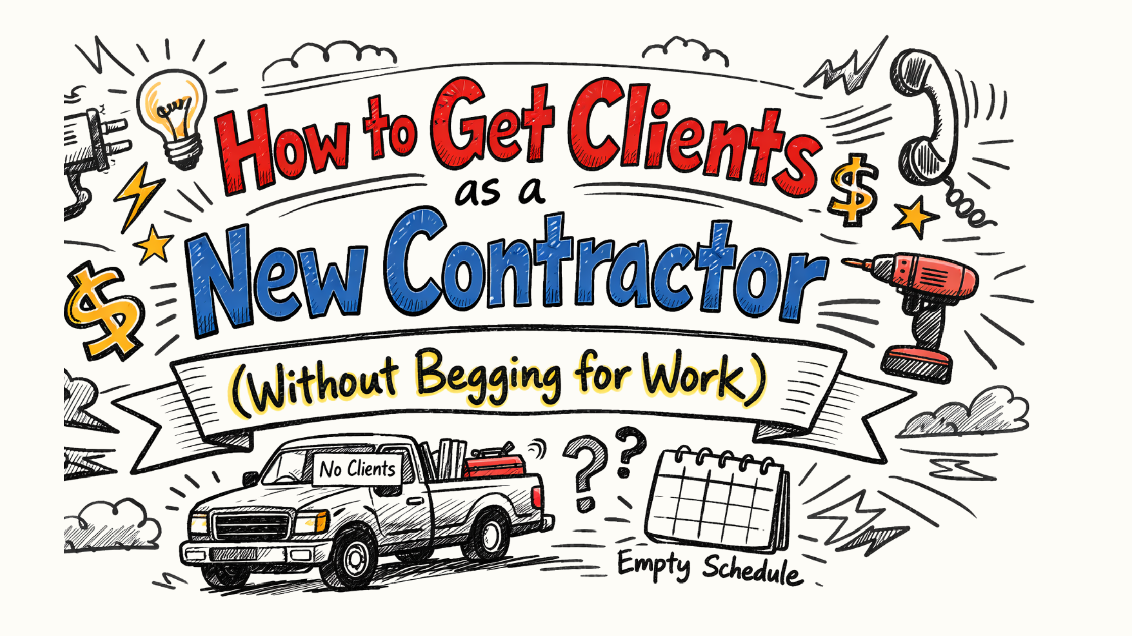 How to Get Clients as a New Contractor (Without Begging for Work)