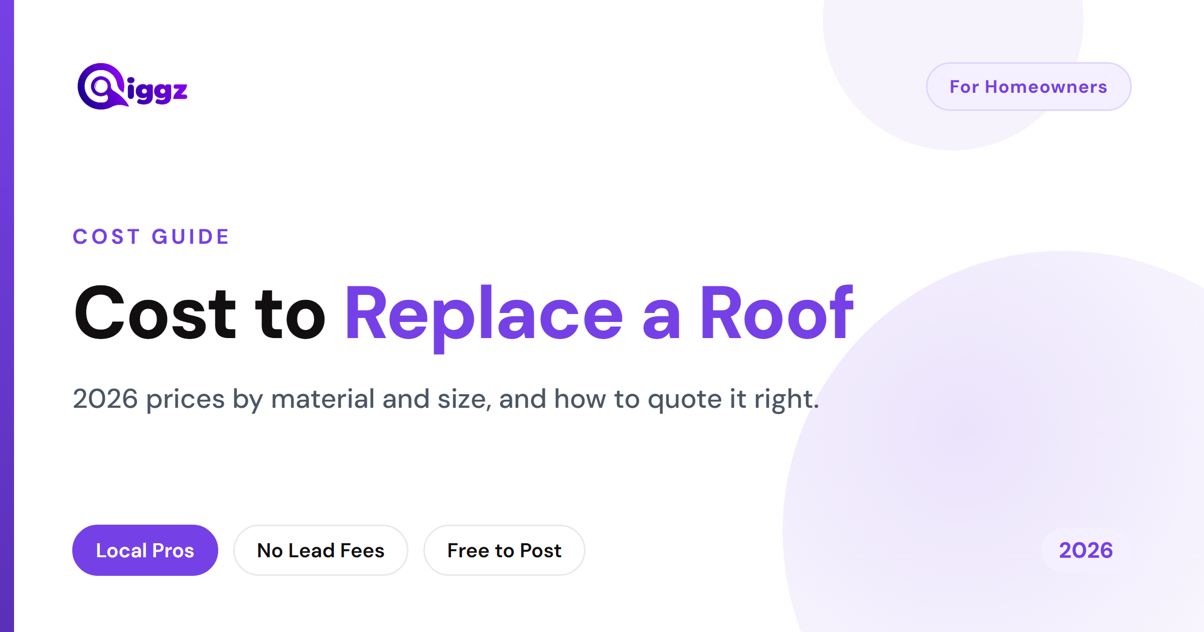 How Much Does It Cost to Replace a Roof? (2026 Guide)